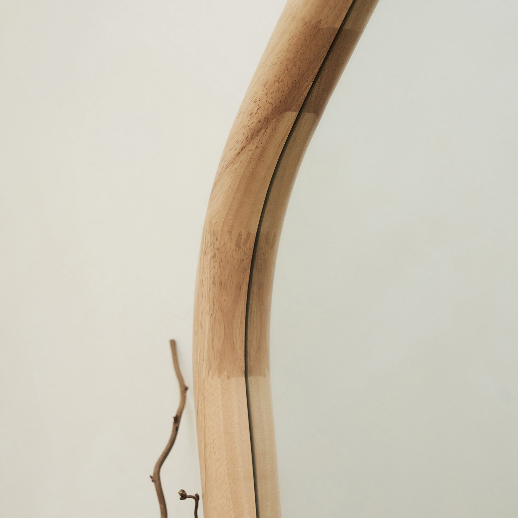 Aaliyah - Extra Large Full Length Light Wood Irregular Mirror 180cm x 110cm - Image 8