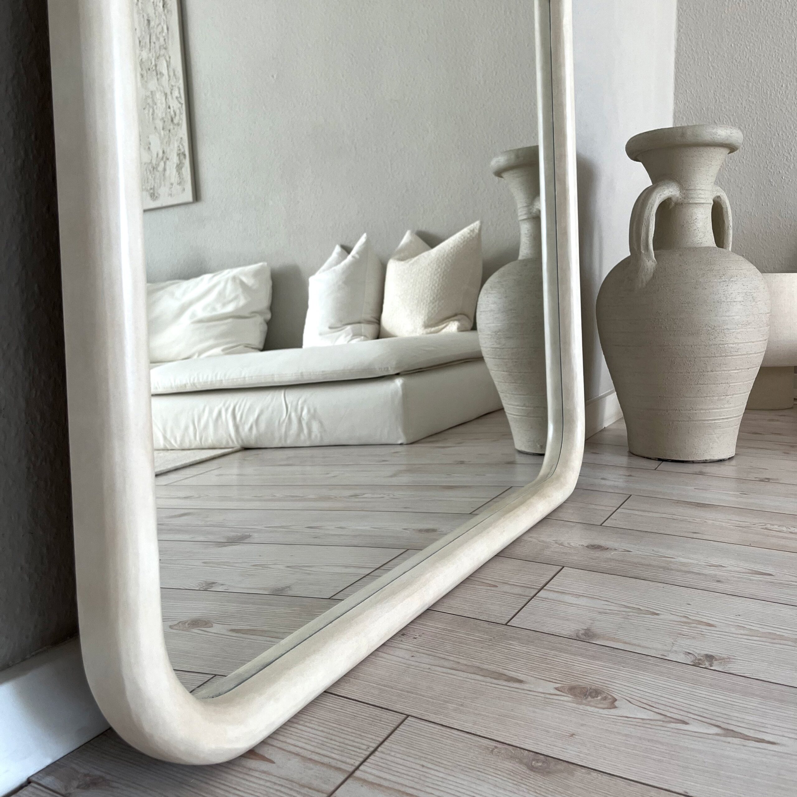 Amora - Extra Large Full Length Arched Concrete Mirror 190cm x 100cm - Image 5