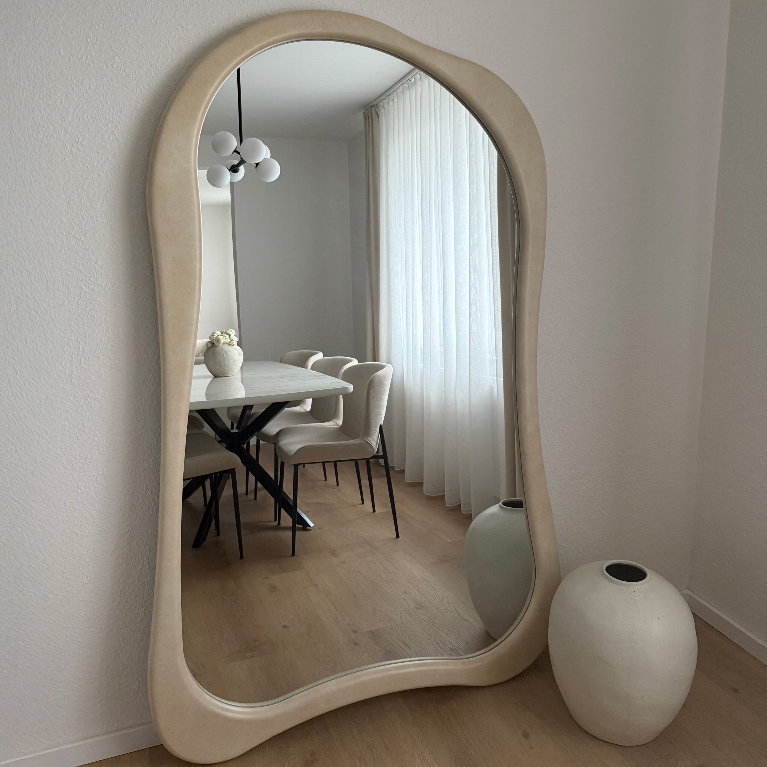 Arcurva - Extra Large Full Length Concrete Irregular Mirror 190cm x 120cm - Image 9