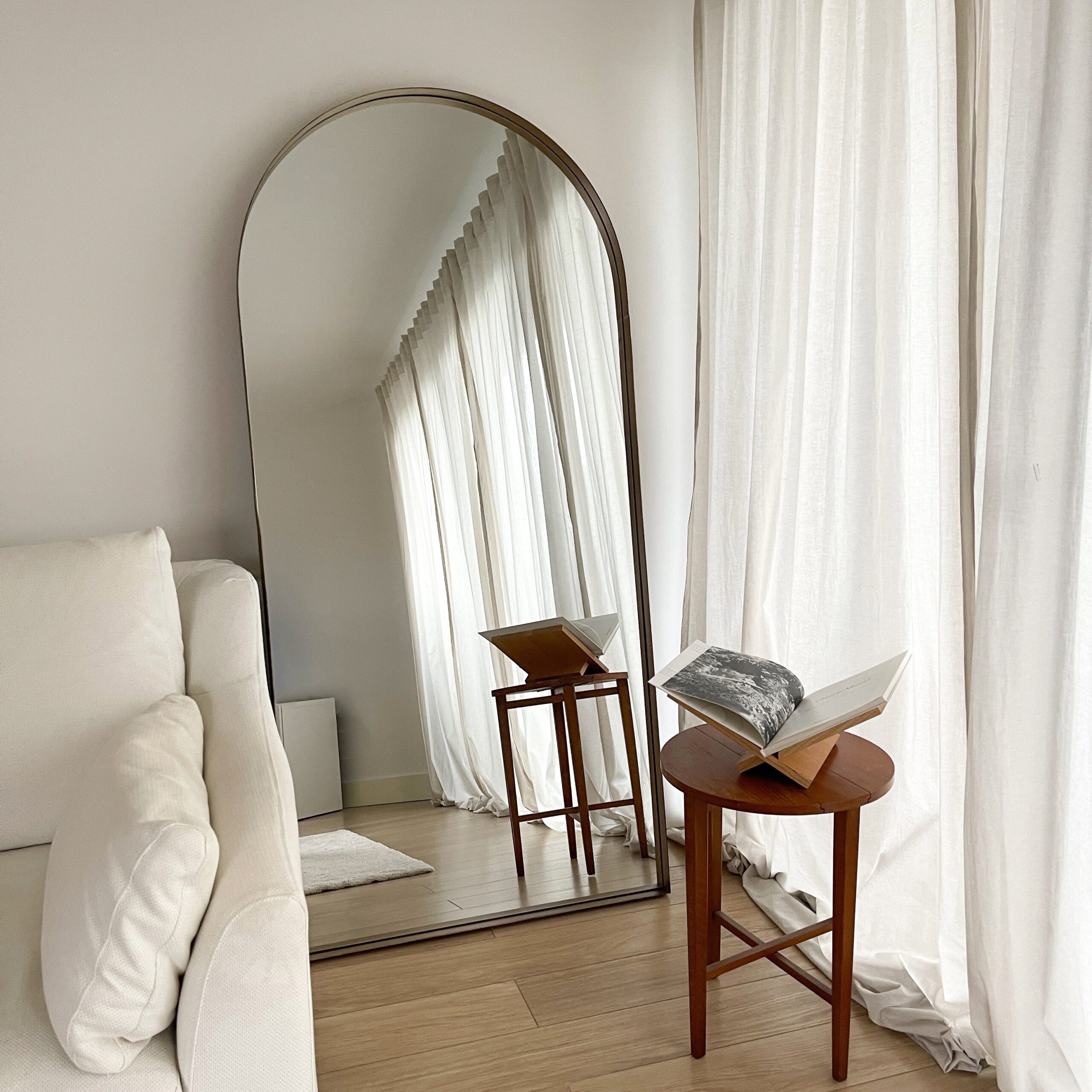 Arcus - Full Length Arched Gold Large Metal Mirror 170cm x 80cm - Image 2