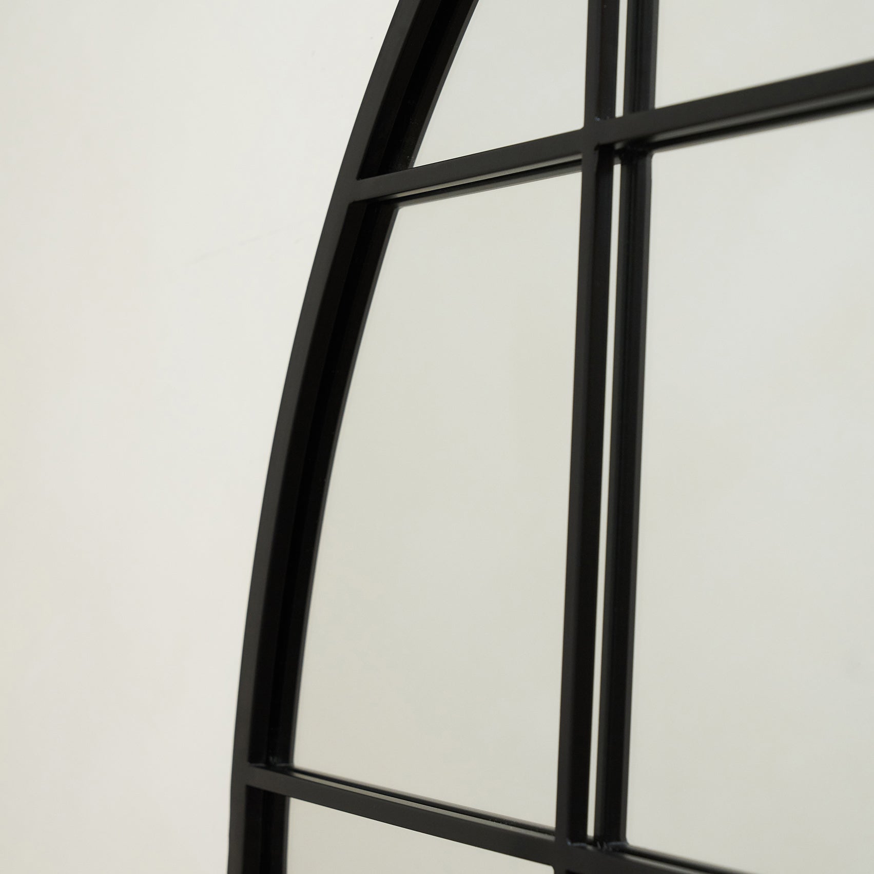 Brooklyn - Full Length Extra Large Black Arched Metal Mirror 200cm x 120cm - Image 9