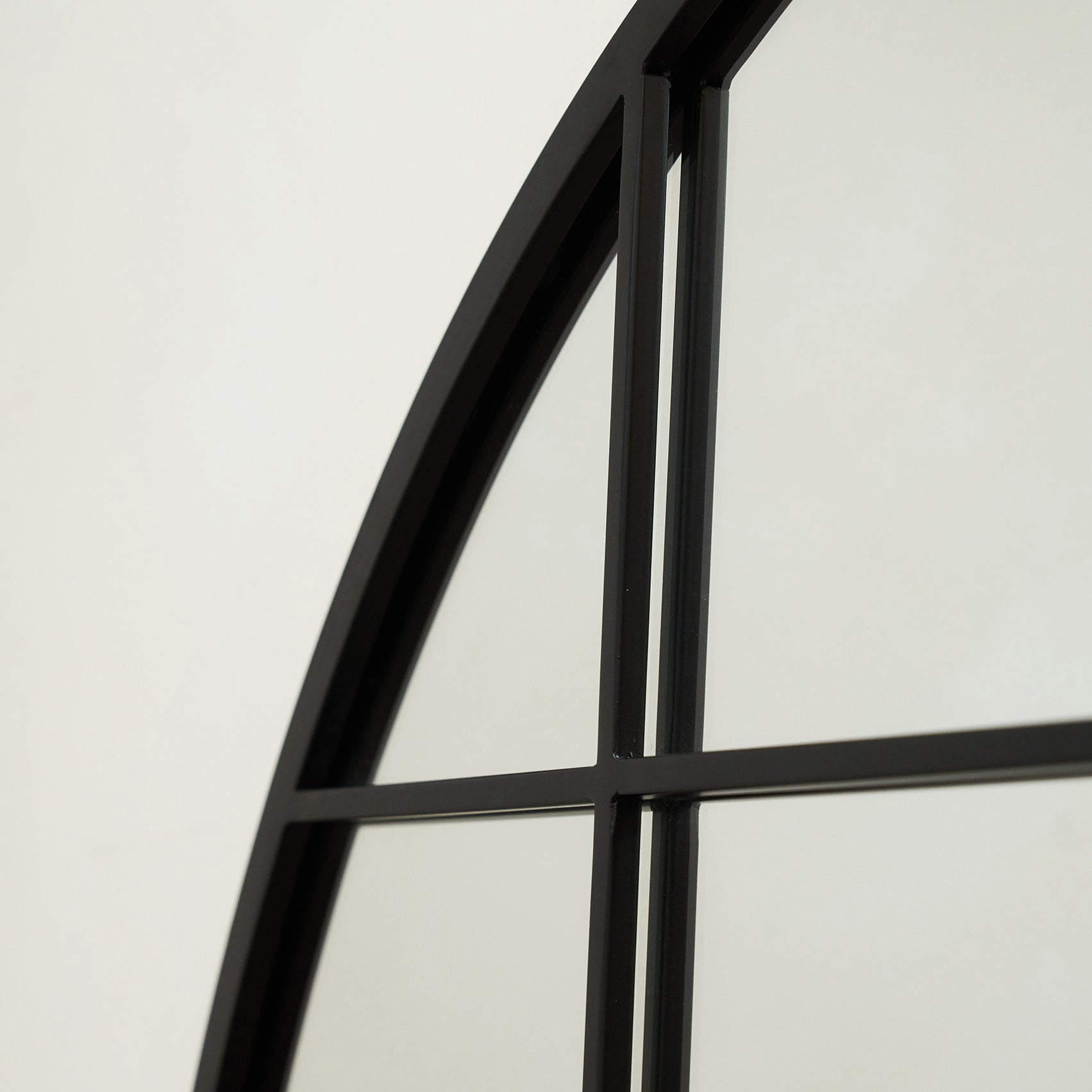 Brooklyn - Full Length Extra Large Black Arched Metal Mirror 200cm x 120cm - Image 10