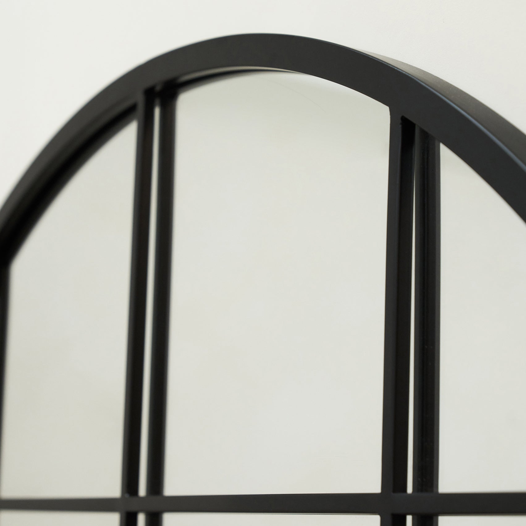 Brooklyn - Full Length Extra Large Black Arched Metal Mirror 200cm x 120cm - Image 5