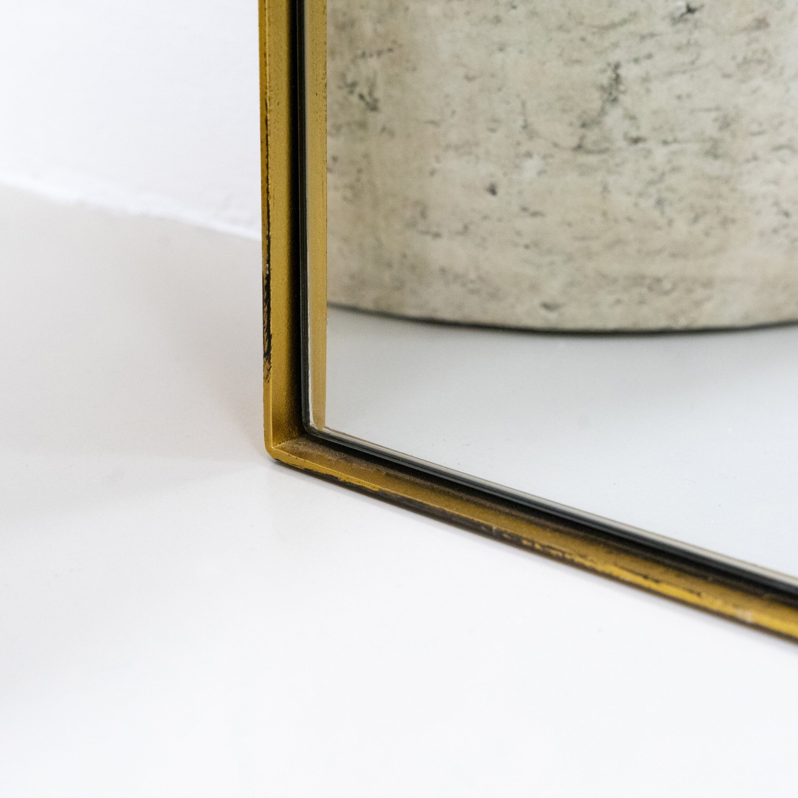 Theo - Full Length Gold Rectangular Large Metal Mirror 179cm x 80cm - Image 2