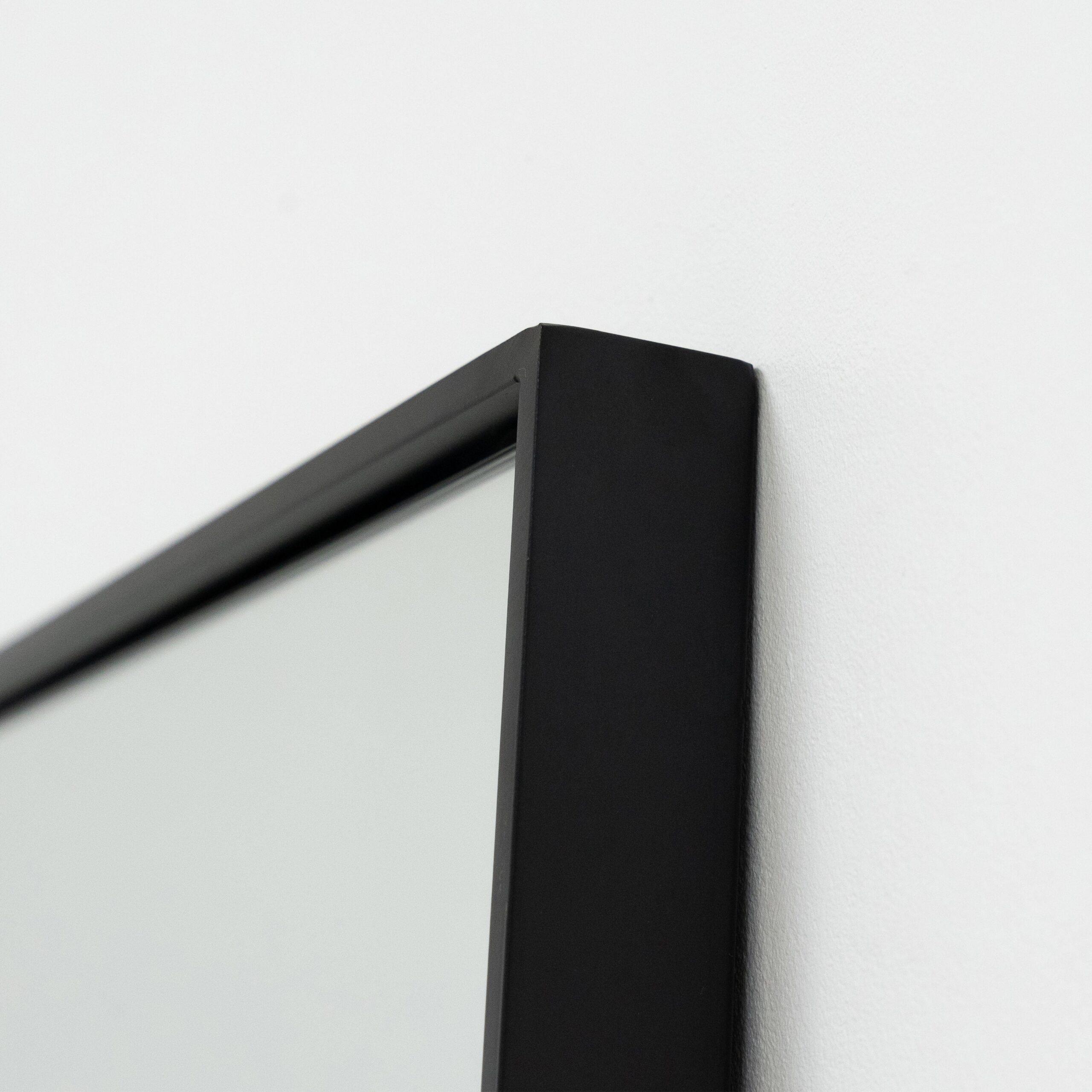 Theo - Full Length Black Extra Large Metal Mirror 200cm x 100cm - Image 3