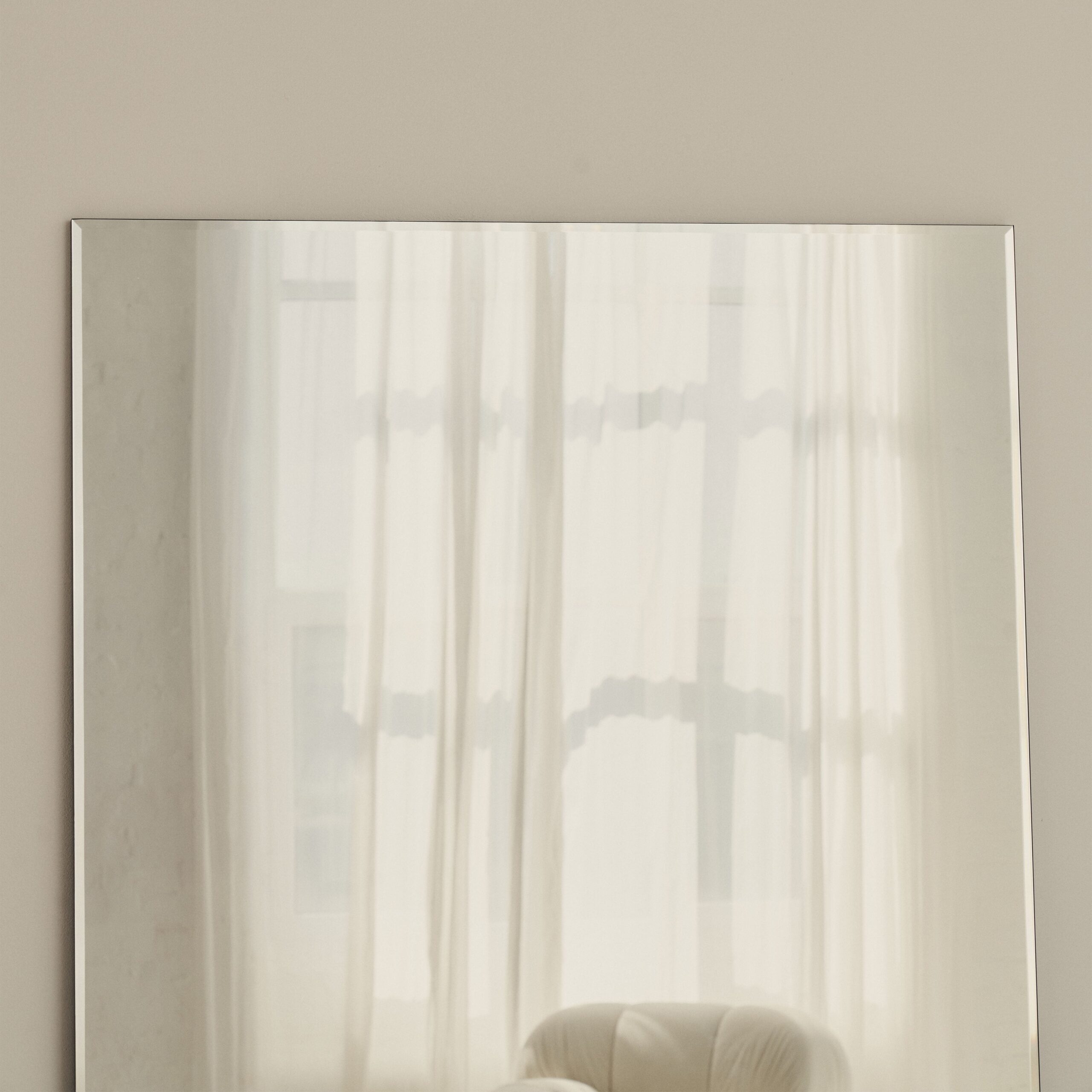 Edge - Extra Large Frameless Full Length Rectangular Mirror 200cm x 100cm - Image 6