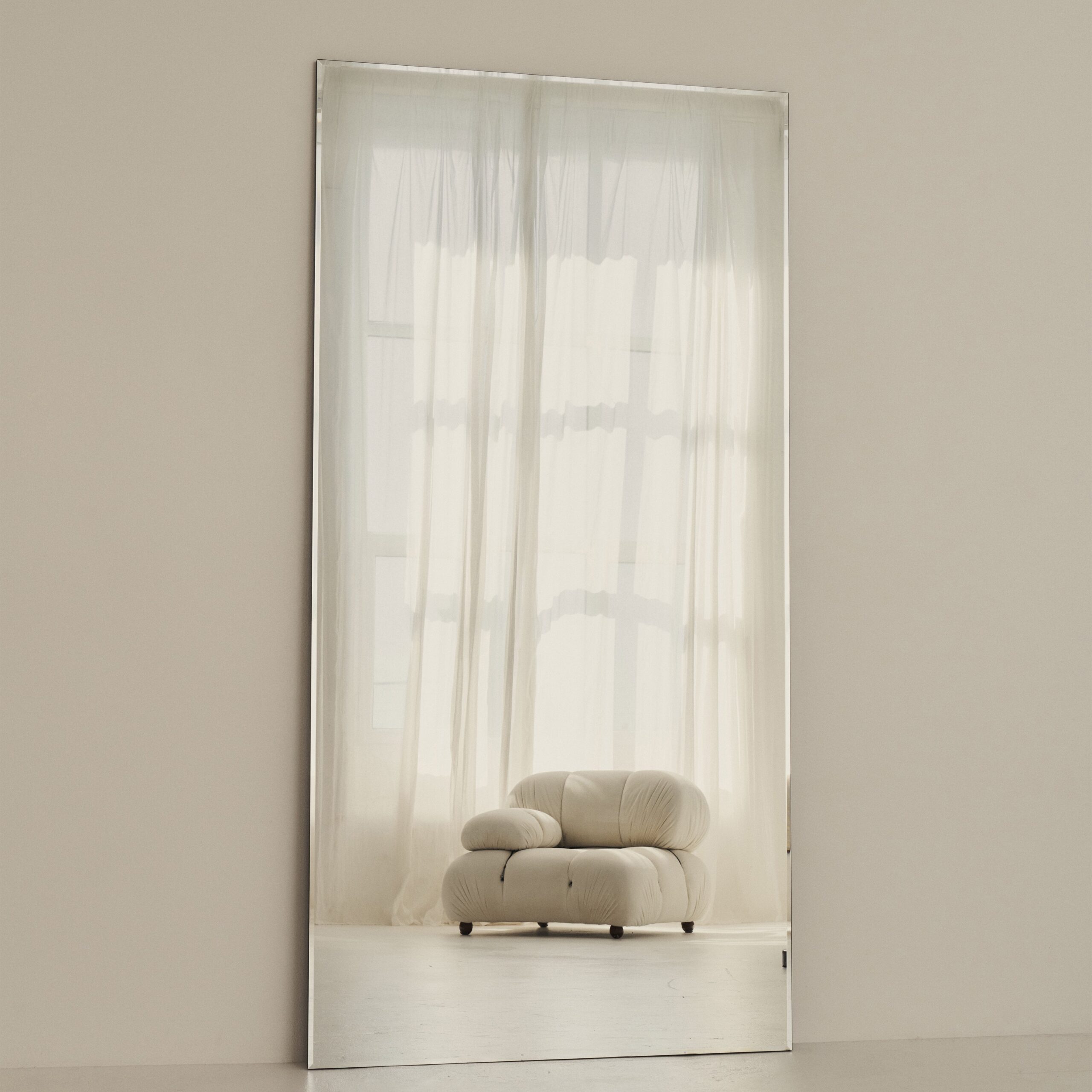 Edge - Extra Large Frameless Full Length Rectangular Mirror 200cm x 100cm - Image 3