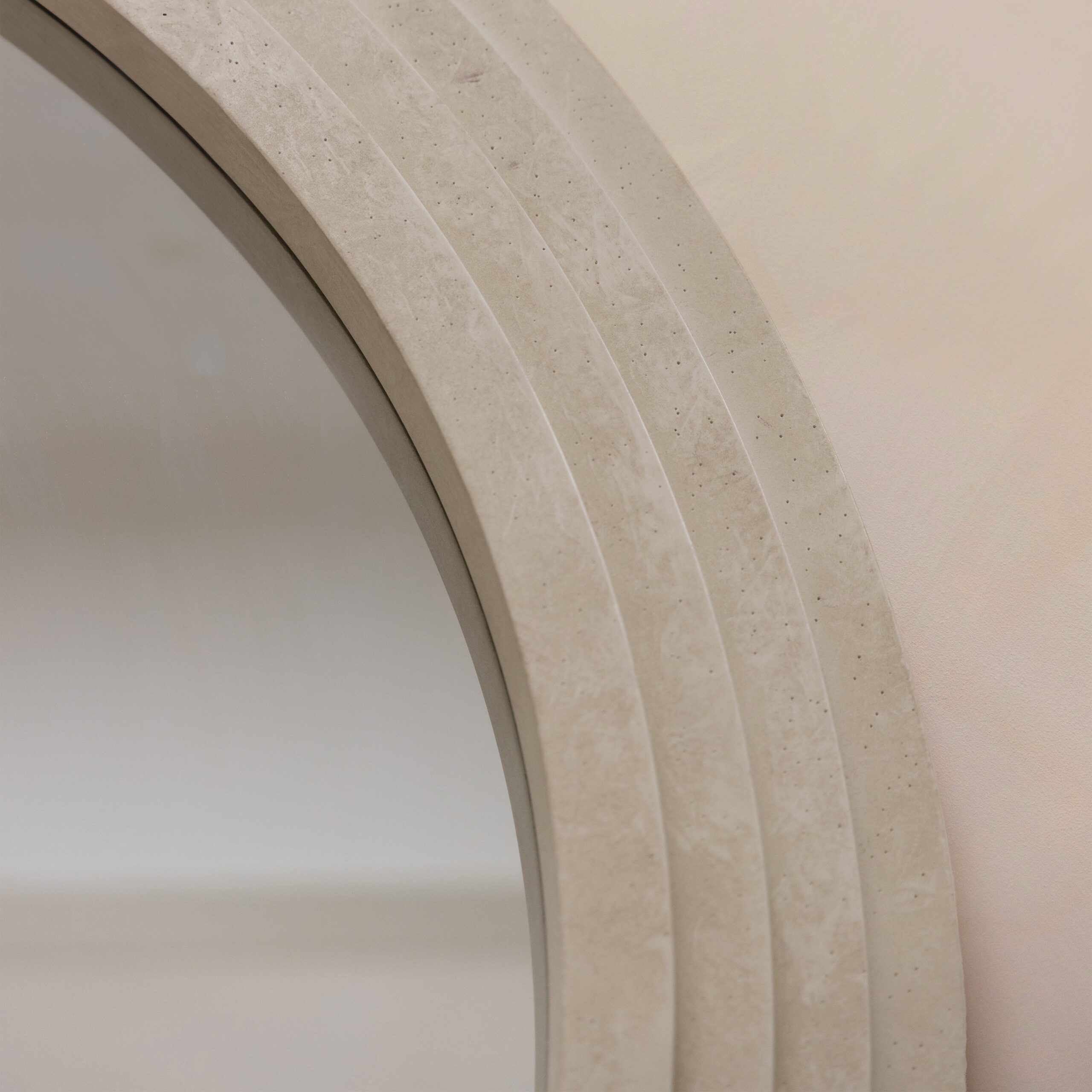 Luciana - Round Concrete Wall Mirror 110cm x 110cm - Image 6