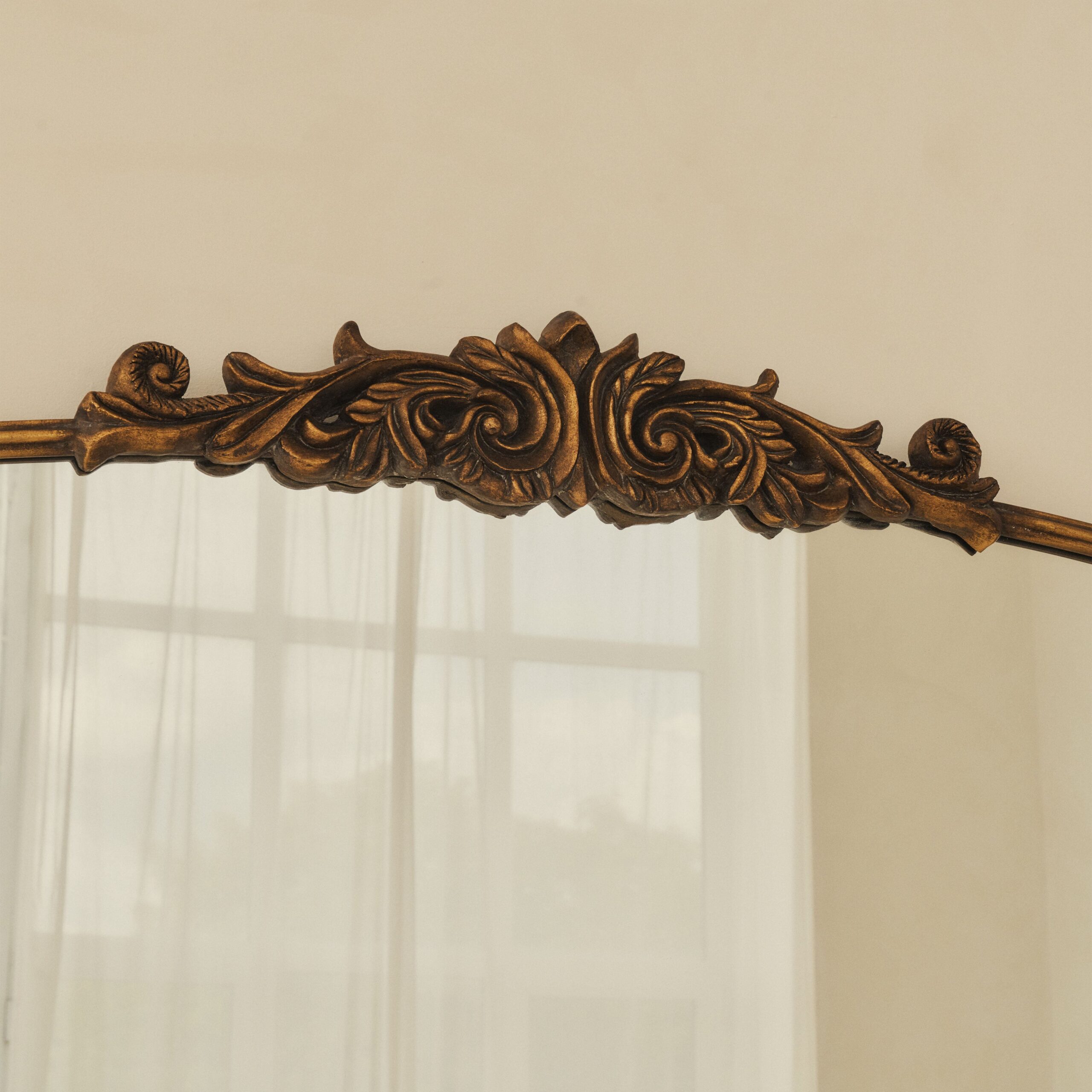 Amelia - Full Length Gold Arched Metal Mirror 200cm x 121cm - Image 8