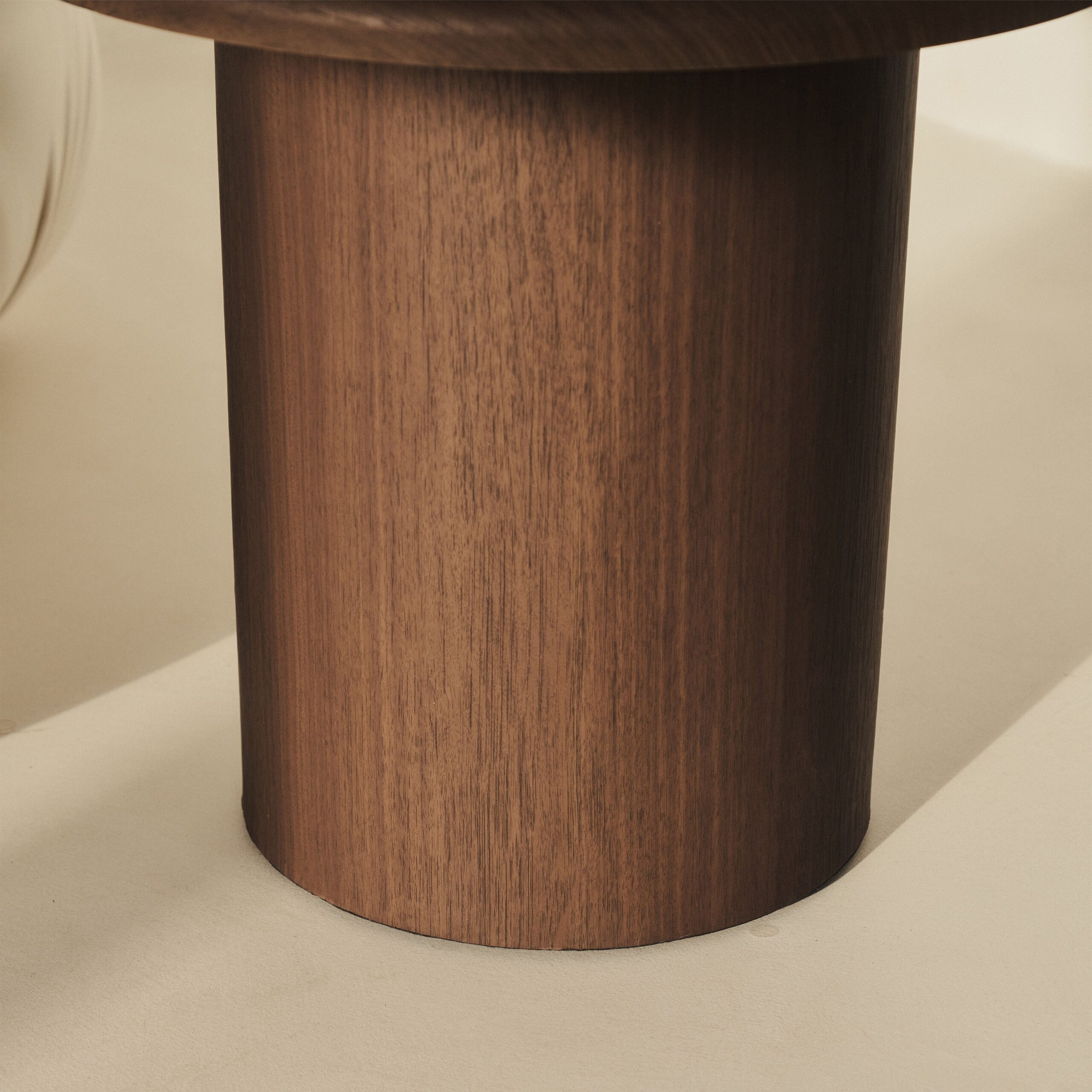 Madison - Dark Wood Round Wooden Side Table - Image 4