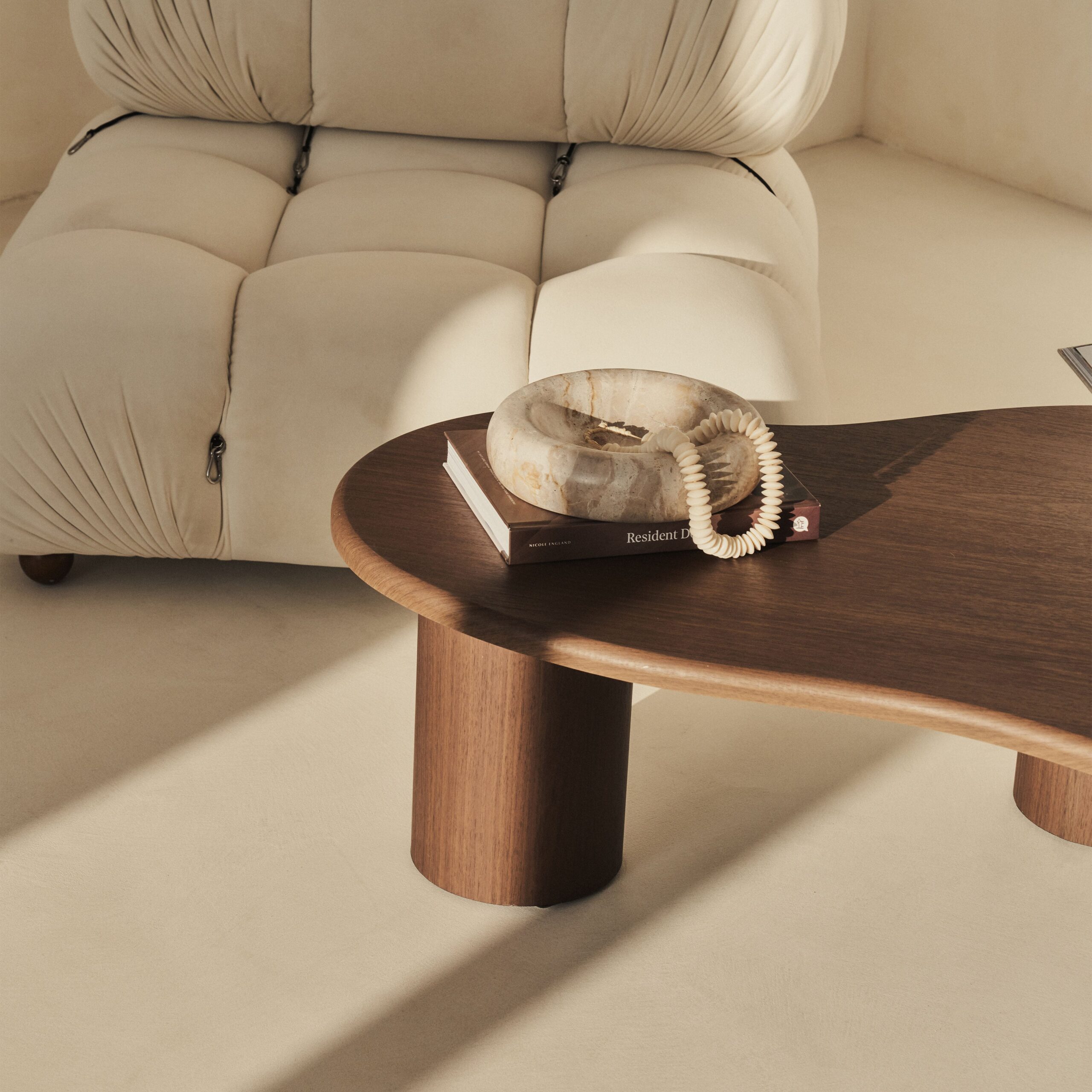 Savanna - Large Dark Wood Irregular Wooden Coffee Table - Image 11