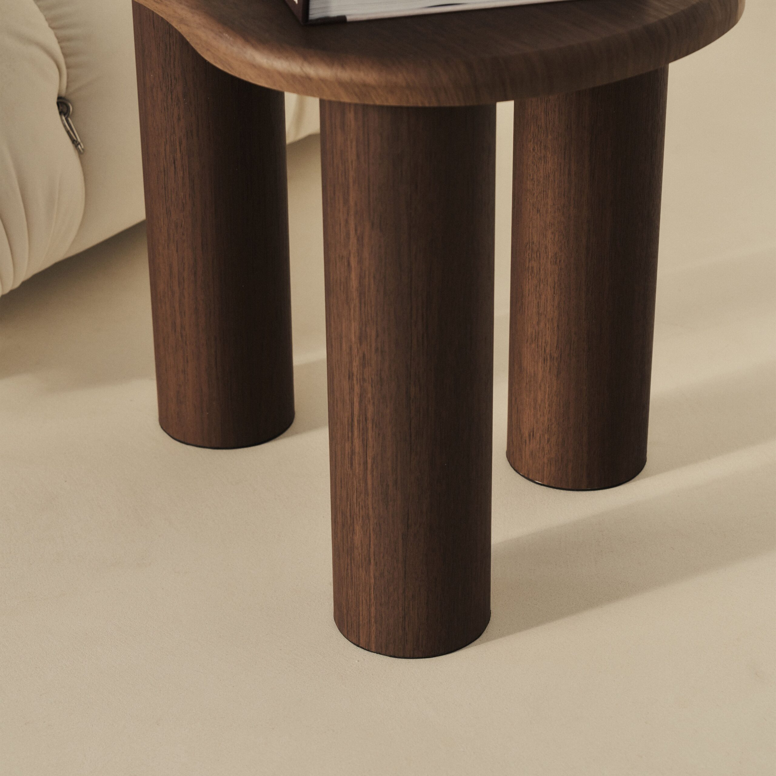 Savanna - Dark Wood Irregular Wooden Side Table - Image 2
