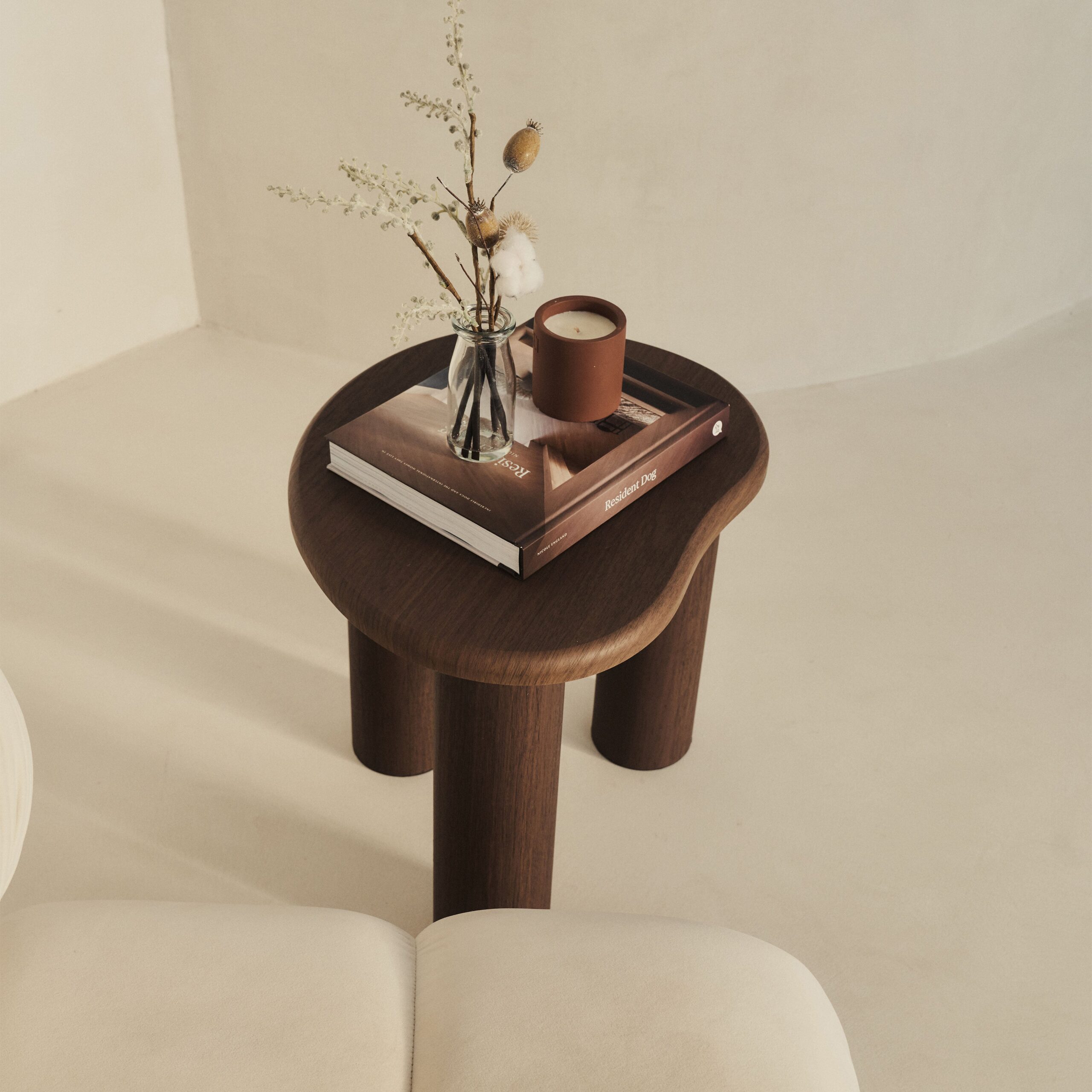 Savanna - Dark Wood Irregular Wooden Side Table - Image 6