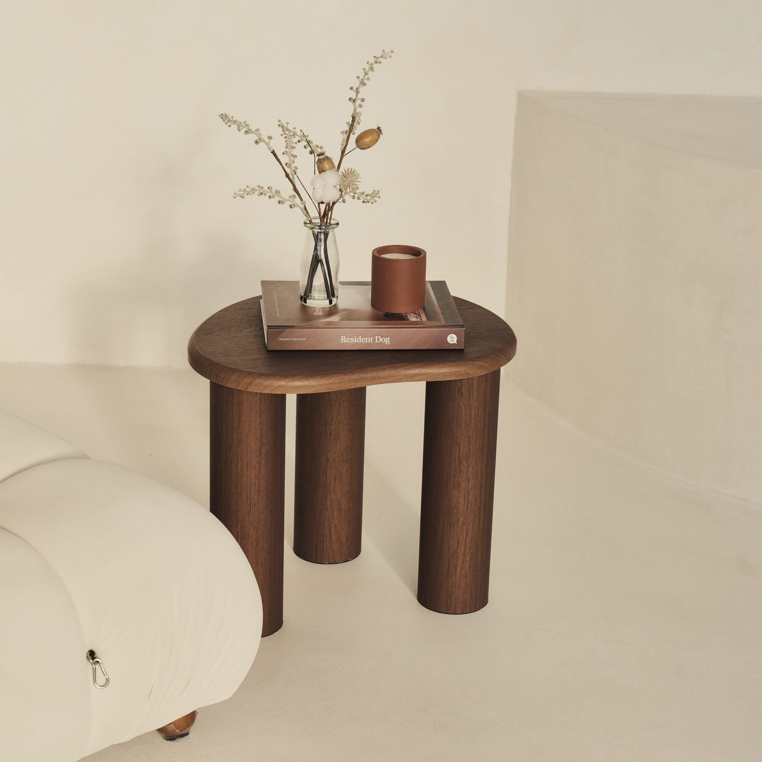 Savanna - Dark Wood Irregular Wooden Side Table - Image 3