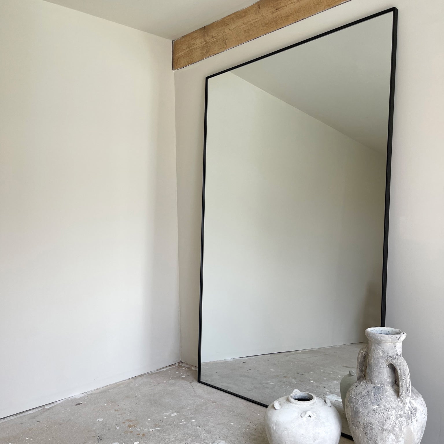 Theo - Full Length Black Extra Large Metal Mirror 190cm x 120cm - Image 9