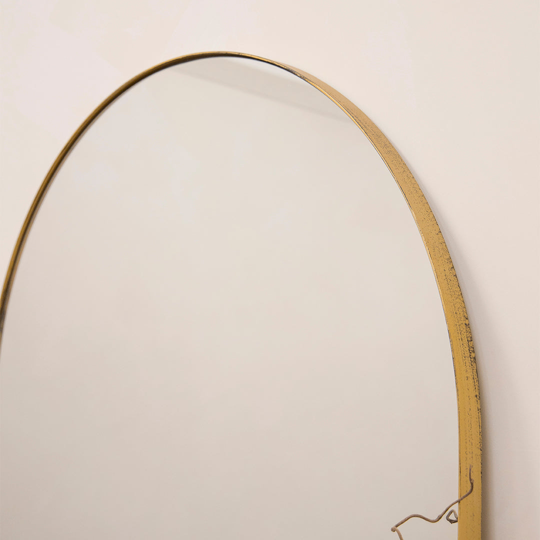 Theo - Full Length Gold Arched Large Metal Mirror 180cm x 90cm - Image 3