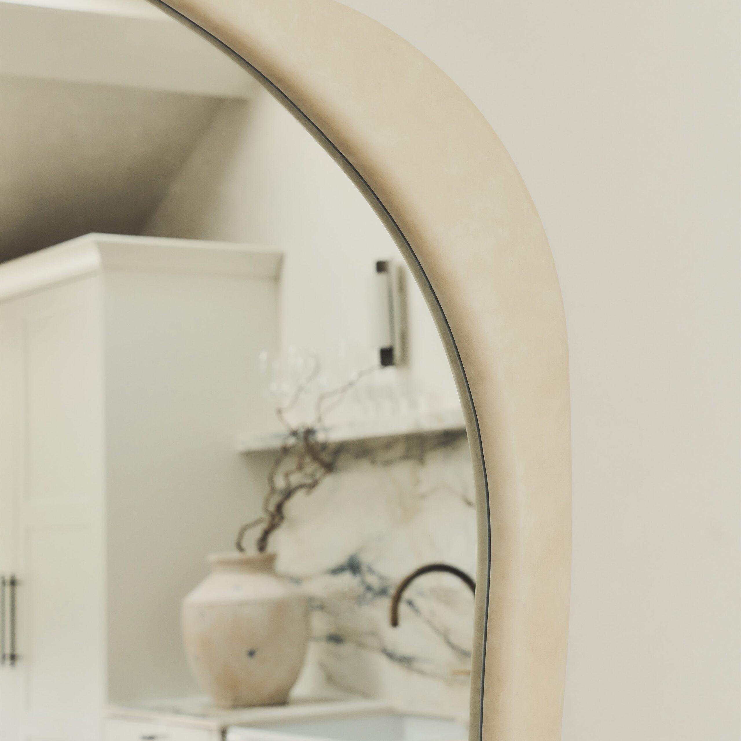 Arcurva - Extra Large Full Length Concrete Irregular Mirror 190cm x 120cm - Image 8