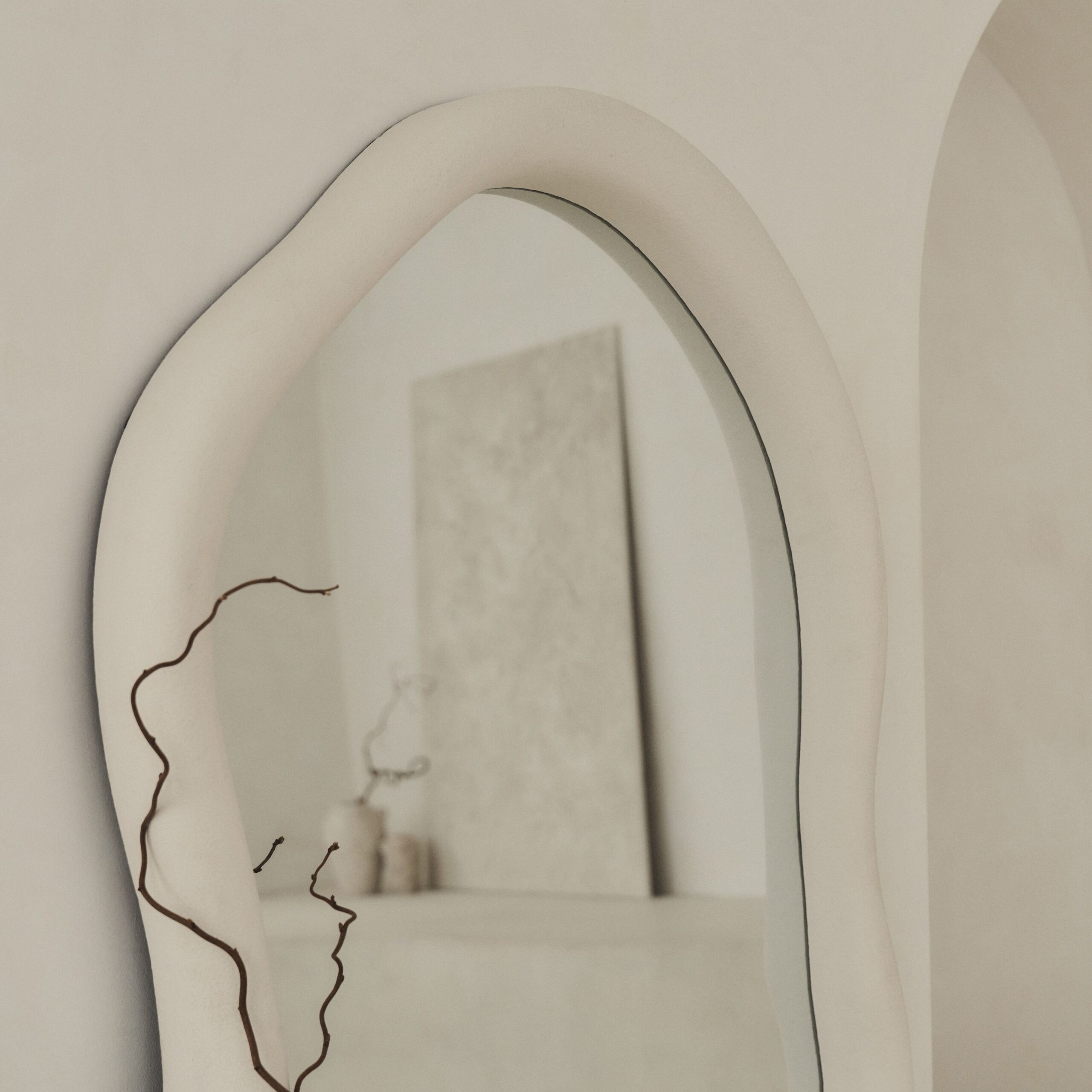Wabi-Sabi - Large Full Length Concrete Irregular Mirror 170cm x 80cm - Image 8