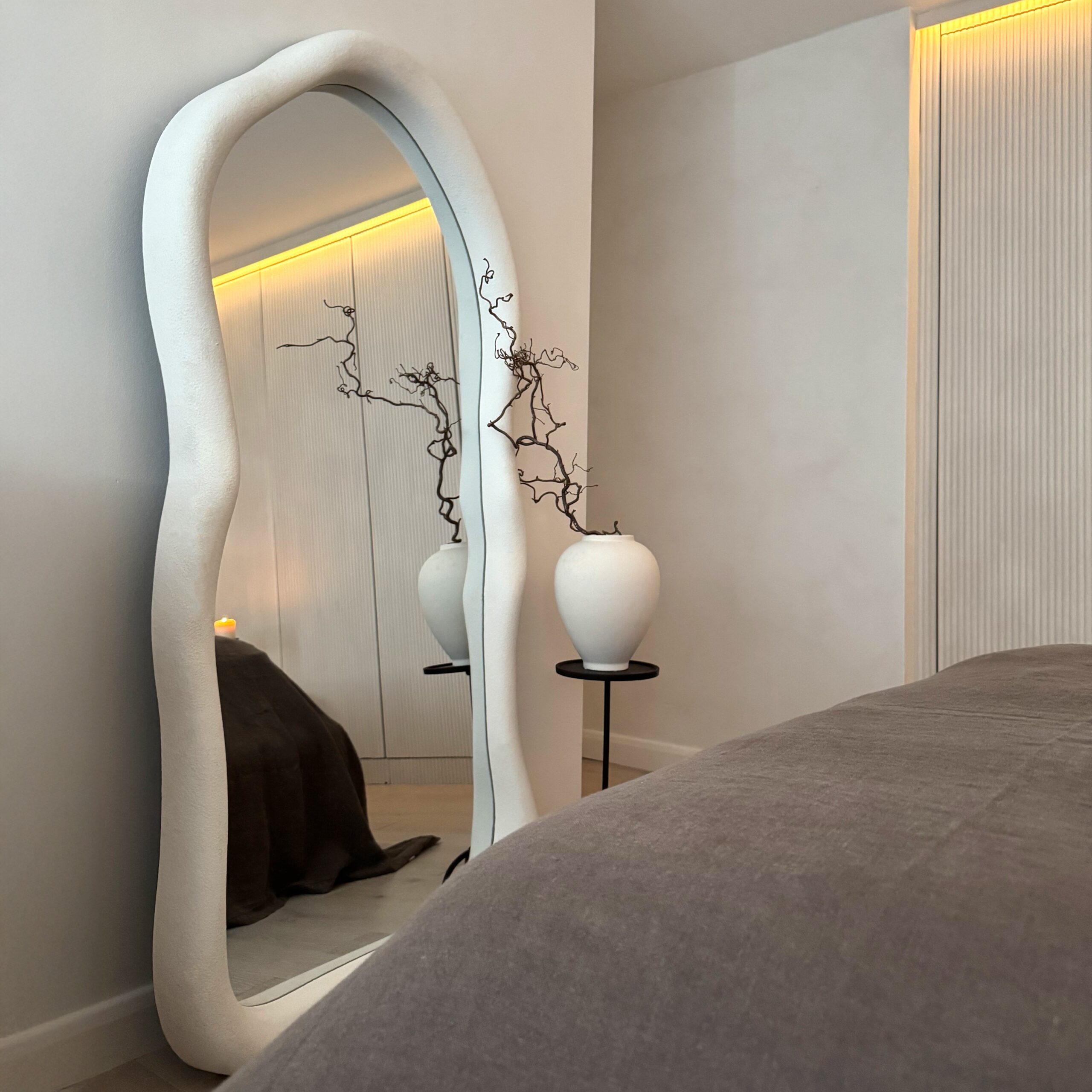 Wabi-Sabi - Large Full Length Concrete Irregular Mirror 170cm x 80cm - Image 5