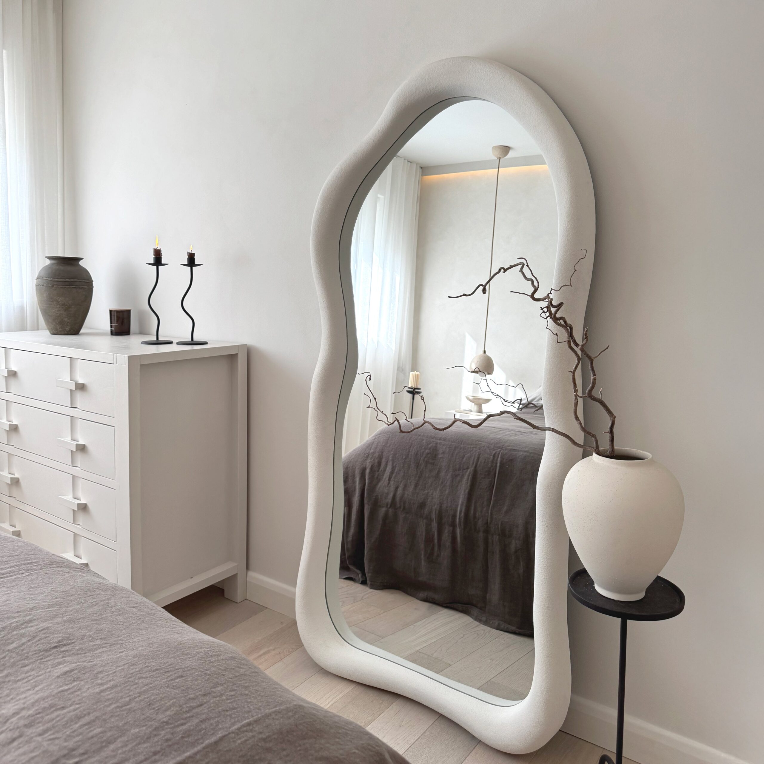 Wabi-Sabi - Large Full Length Concrete Irregular Mirror 170cm x 80cm - Image 2