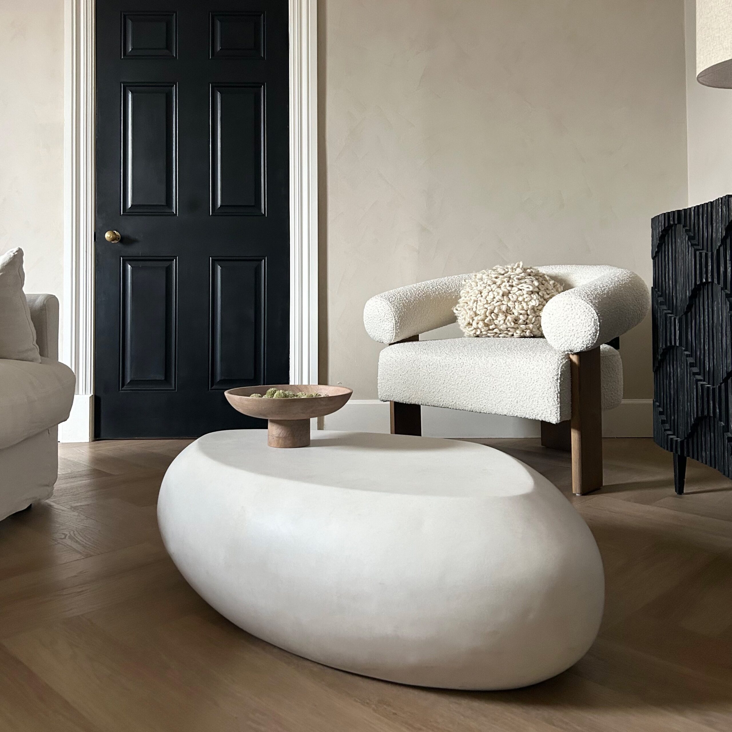 Zola - Minimal Concrete Pebble Coffee Table Extra Large - Image 3