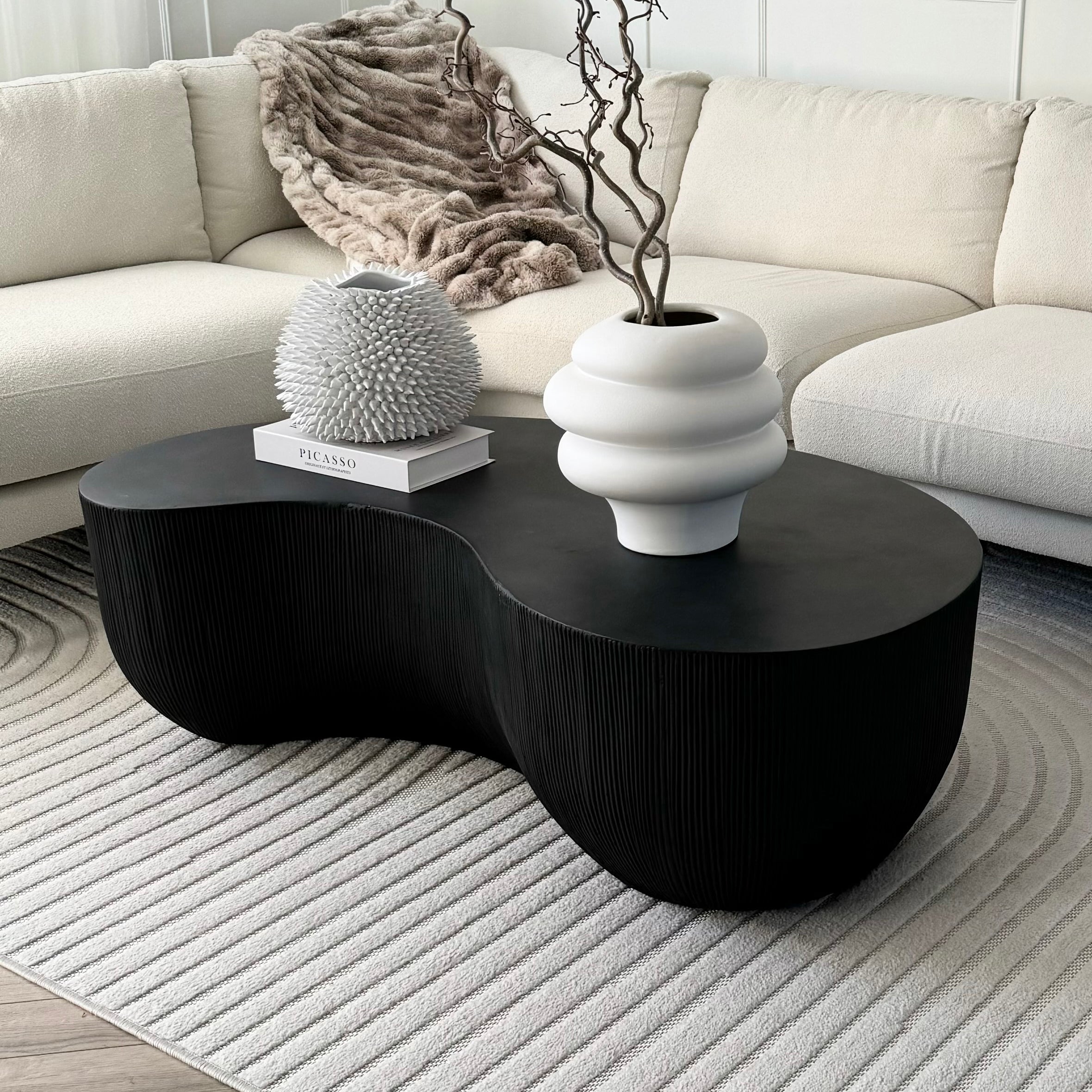 Leonardo - Minimal Onyx Shaped Coffee Table Large - Image 2