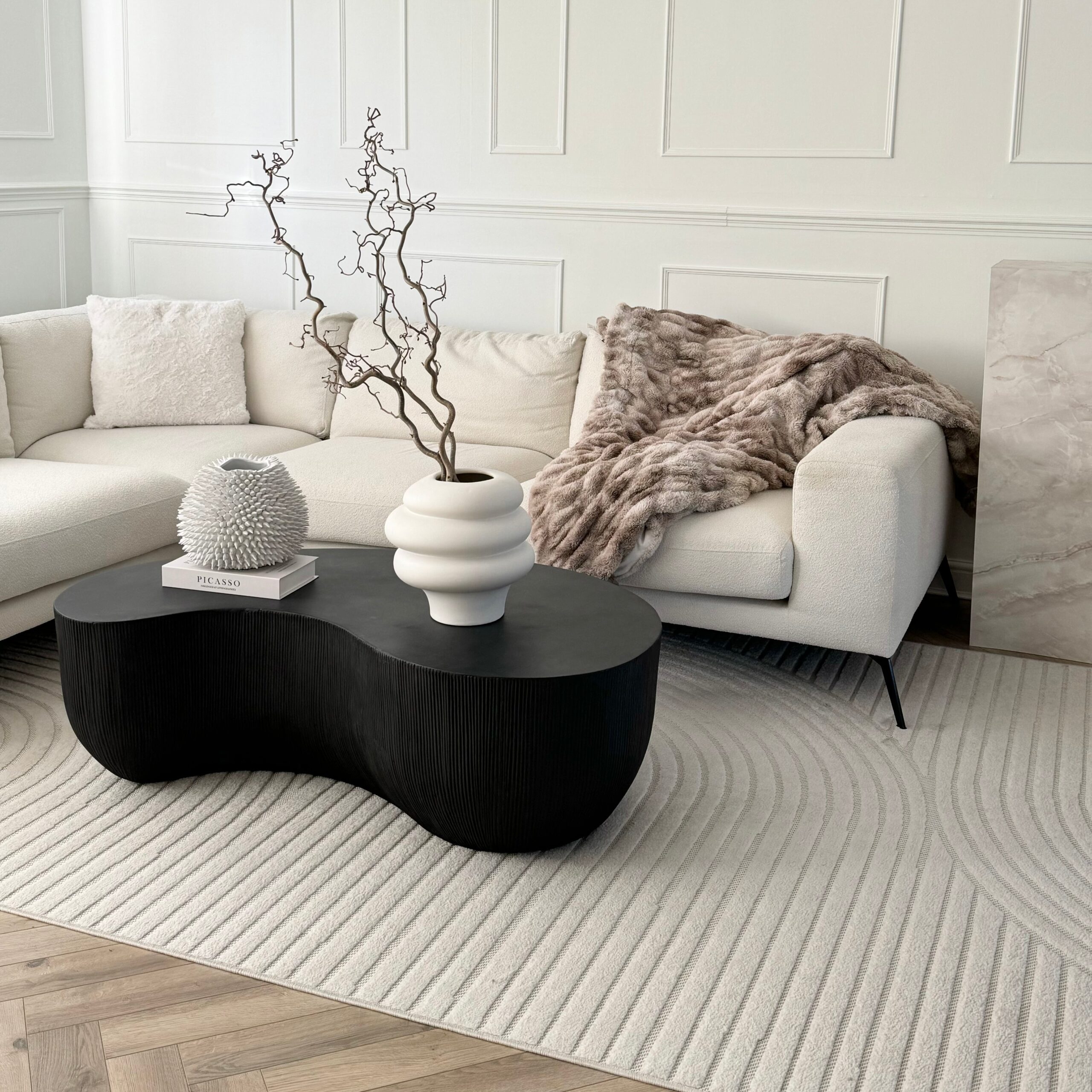 Leonardo - Minimal Onyx Shaped Coffee Table Large - Image 3